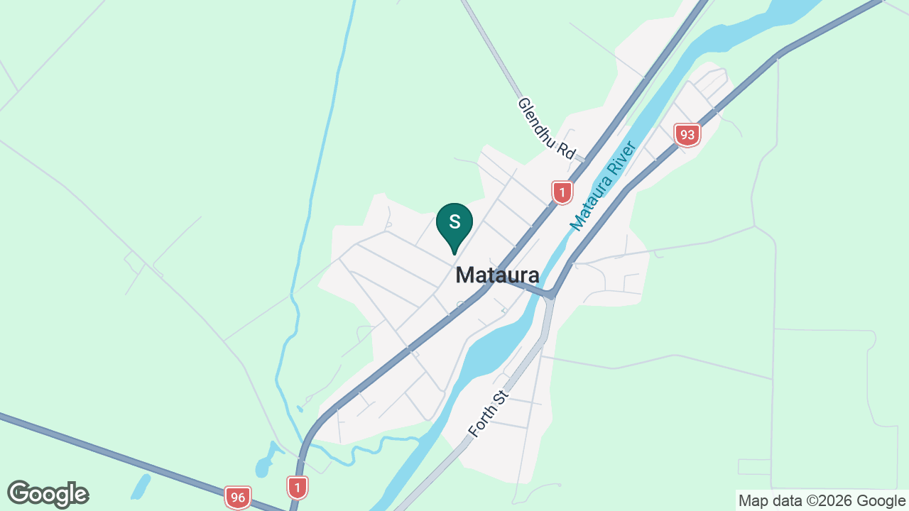 Mataura School static school zone map