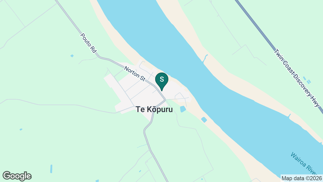 Te Kopuru School static school zone map
