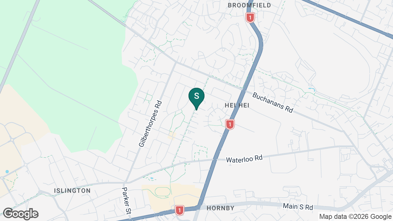 St Bernadette's School (Hornby) static school zone map