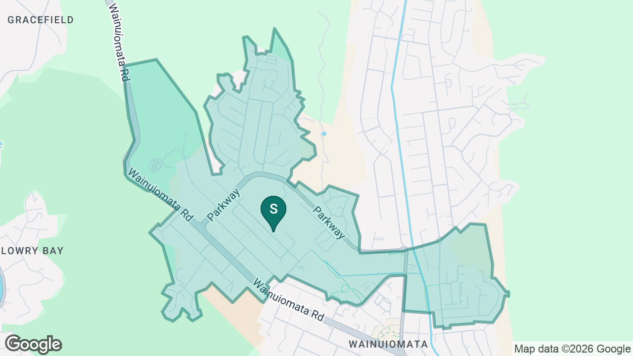 Konini Primary School (Wainuiomata) static school zone map