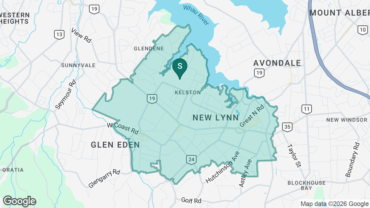 Kelston Intermediate static school zone map