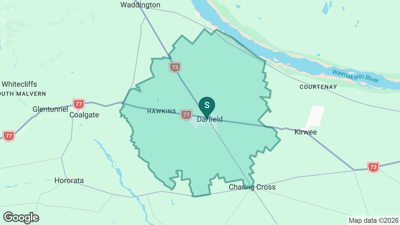 Darfield School static school zone map