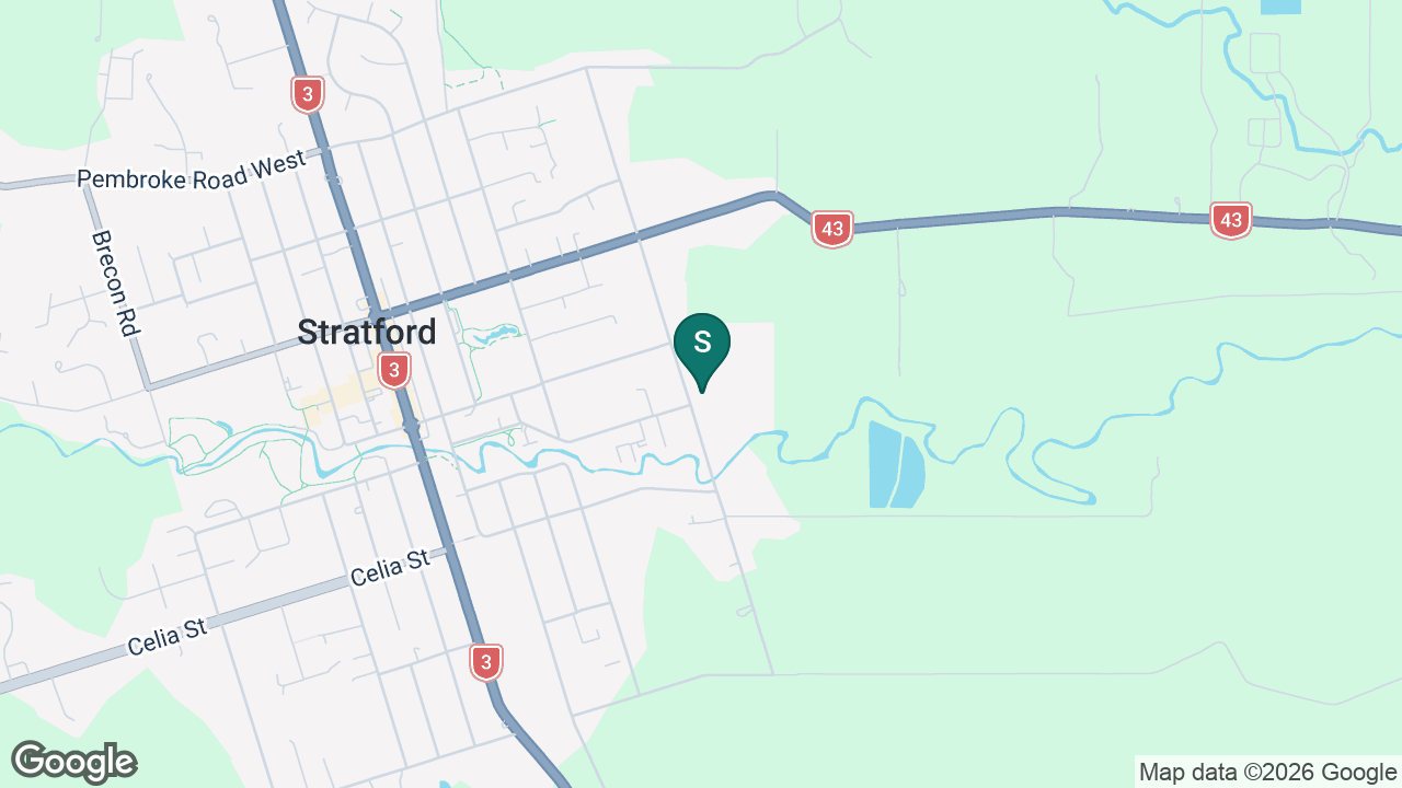 Stratford High School Teen Parent Unit static school zone map