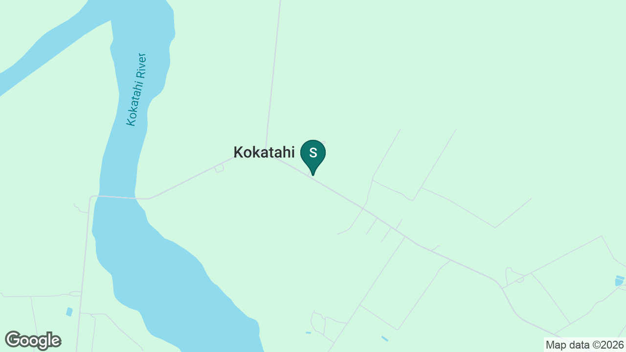 Kokatahi-Kowhitirangi School static school zone map