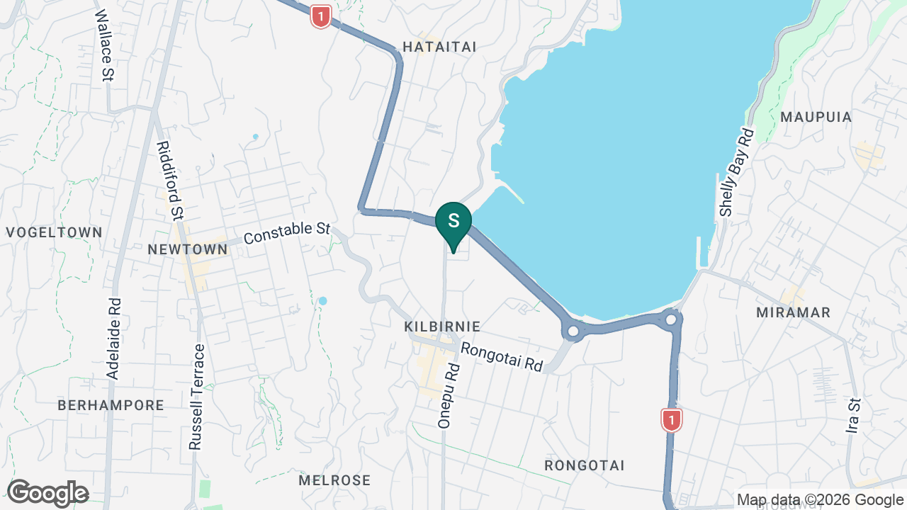 St Patrick's College (Kilbirnie) static school zone map