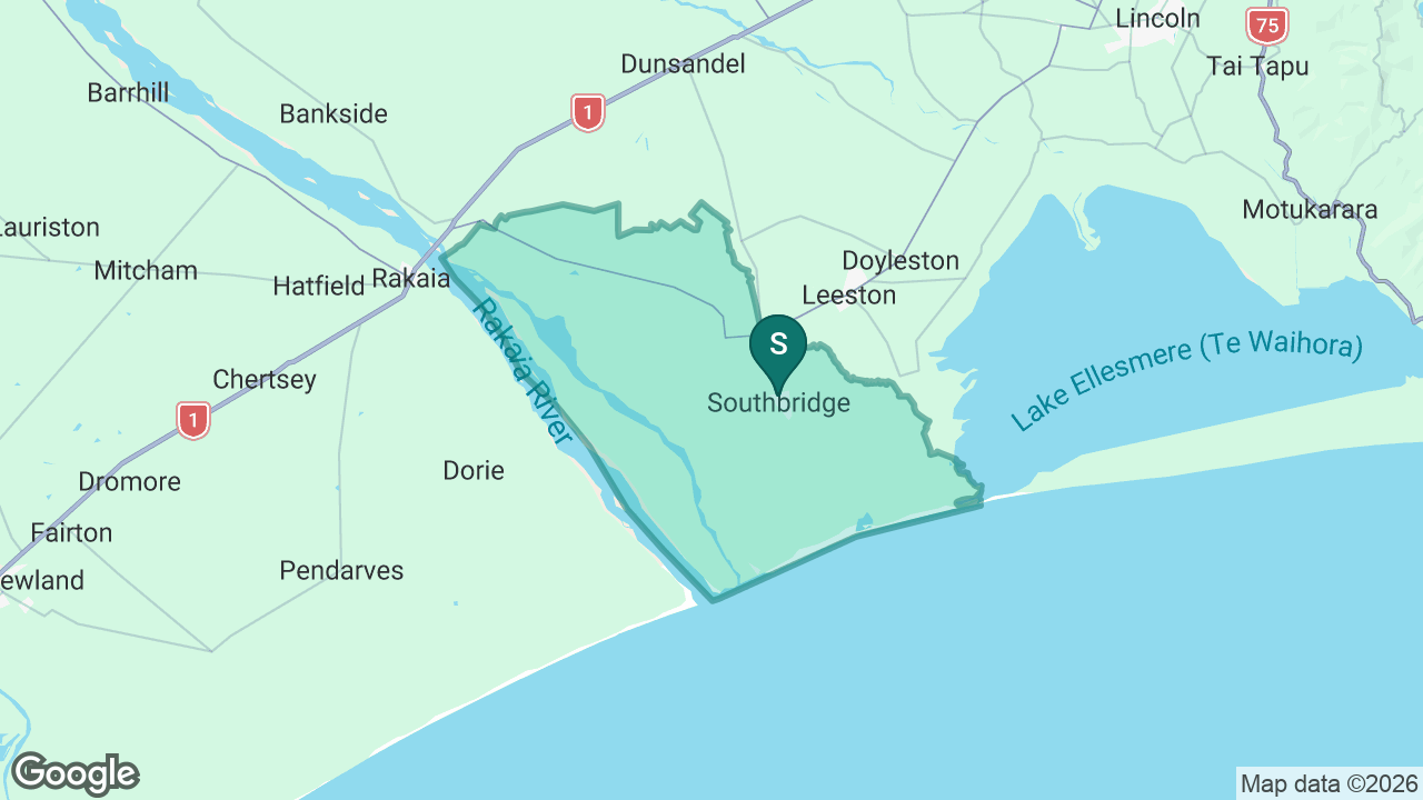 Southbridge School static school zone map