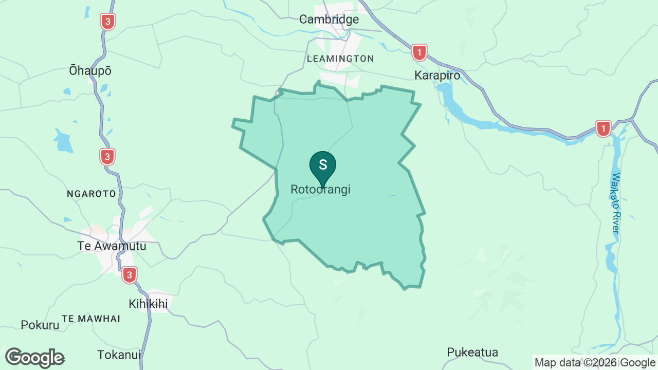 Roto-O-Rangi School static school zone map