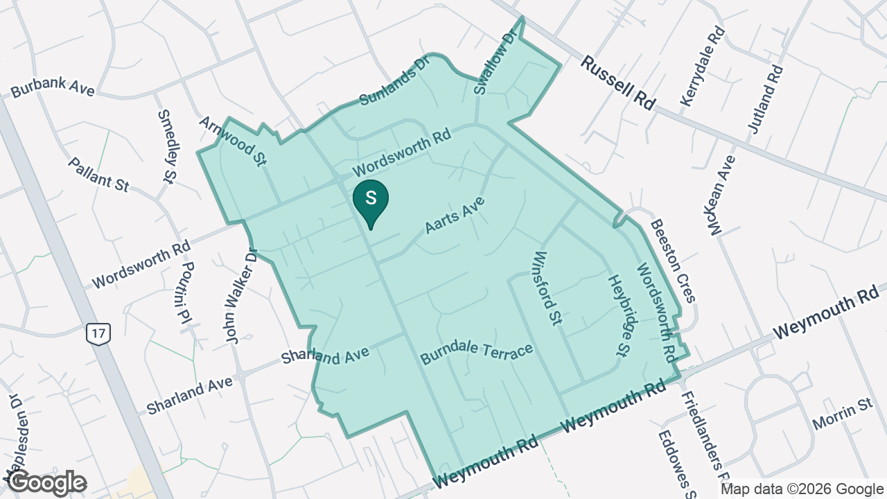 Rowandale School static school zone map