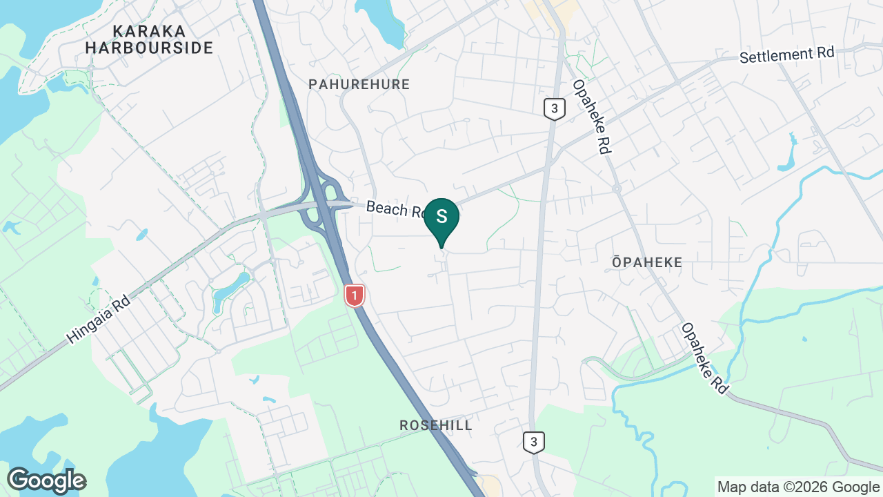 Rosehill School static school zone map