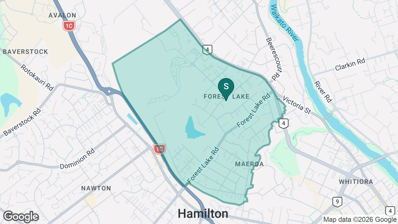 Forest Lake School static school zone map