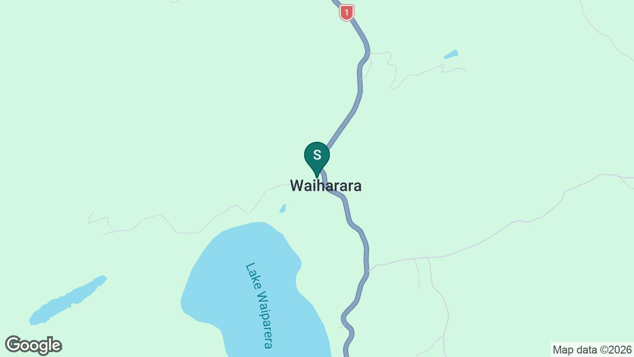 Waihārara School static school zone map