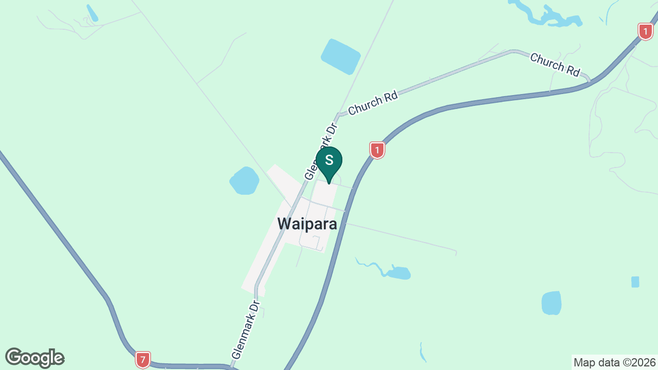 Waipara School static school zone map
