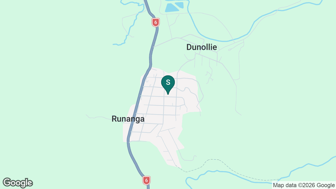 Runanga School static school zone map