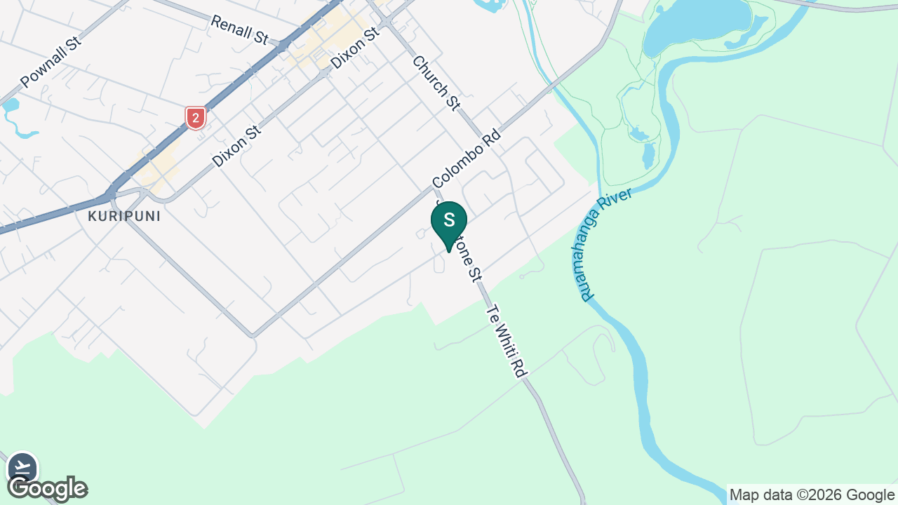 Mākoura College static school zone map