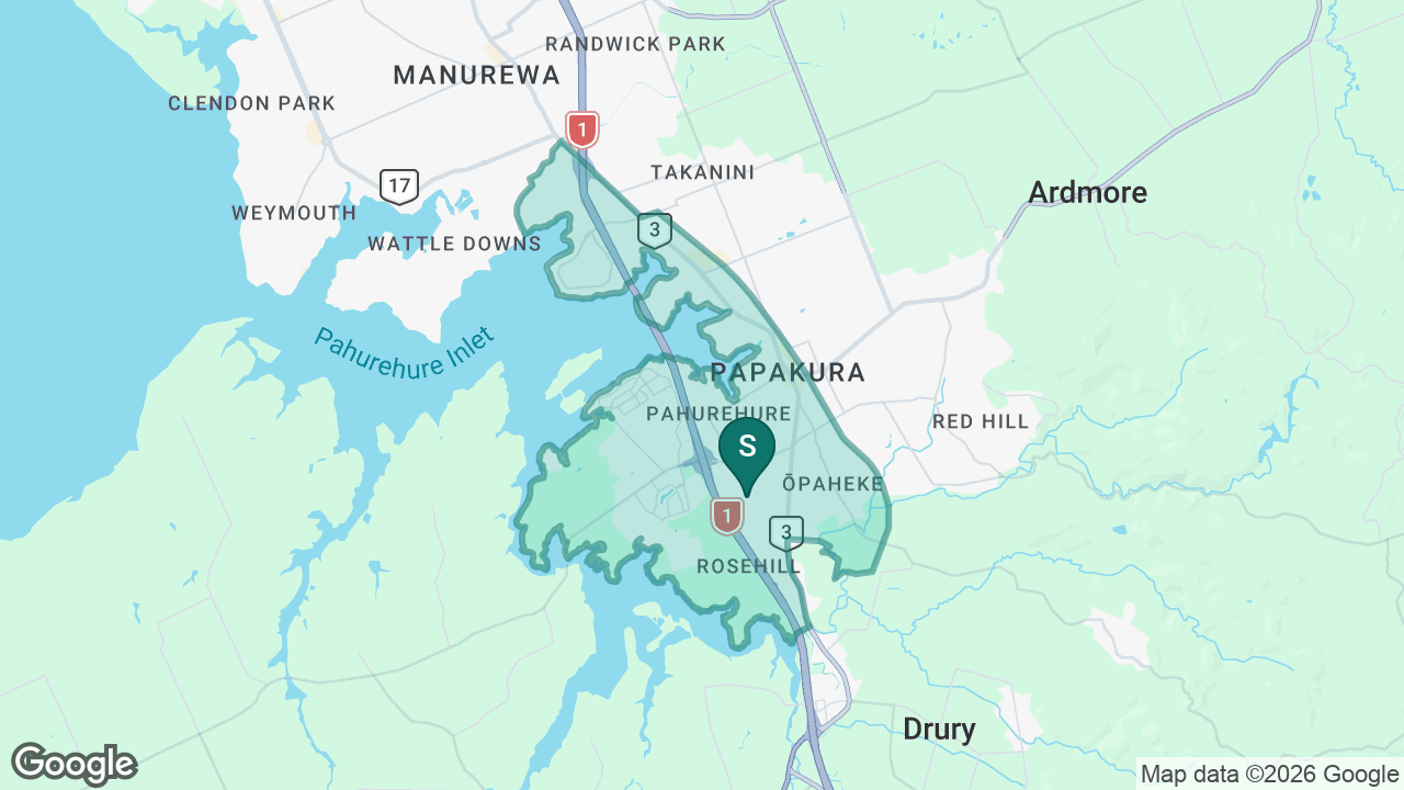Rosehill Intermediate static school zone map