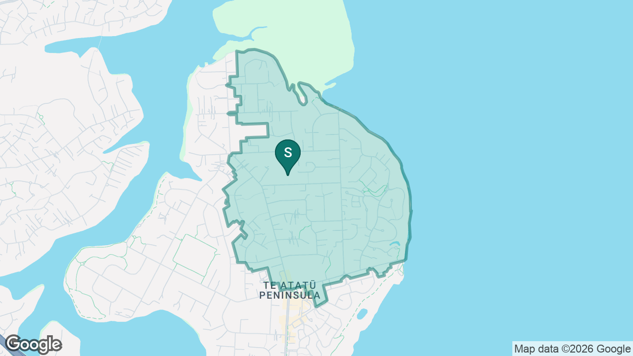 Peninsula Primary School static school zone map