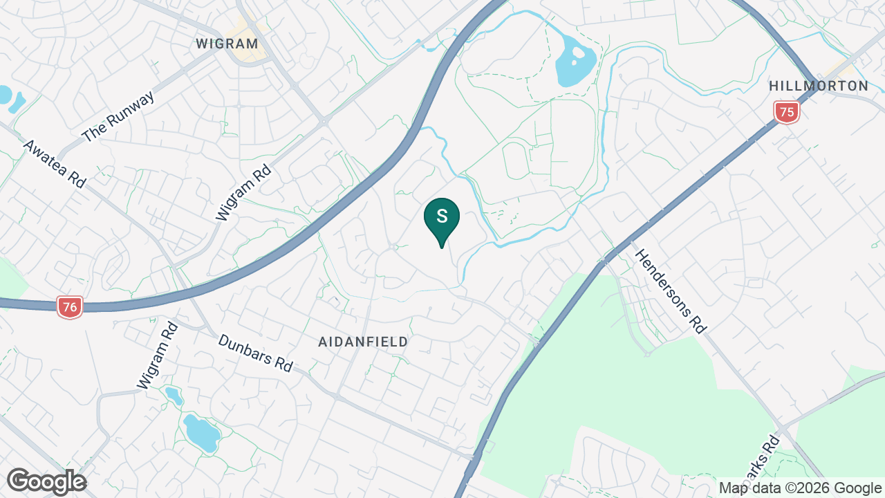 Halswell Residential College static school zone map