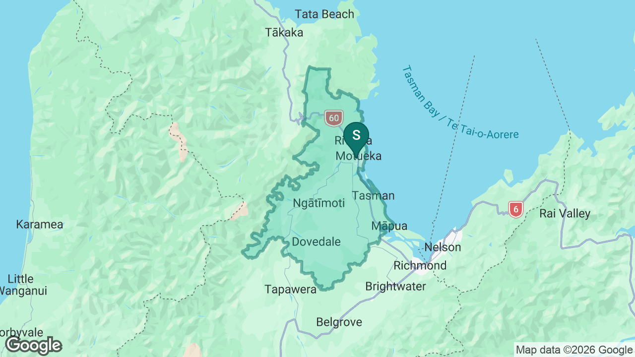 Motueka High School static school zone map