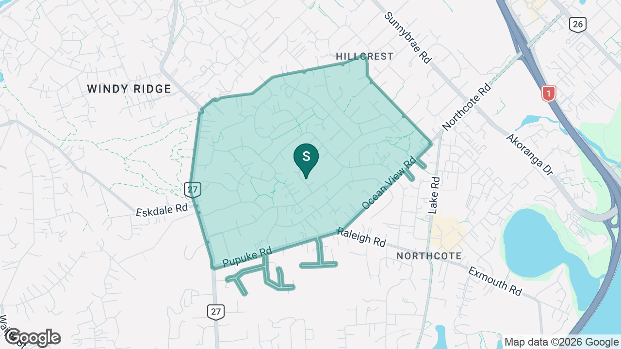 Willow Park School static school zone map
