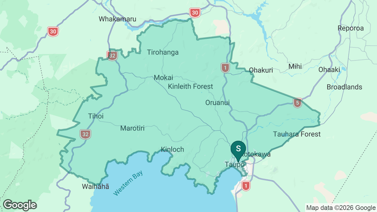 Taupo-nui-a-Tia College static school zone map