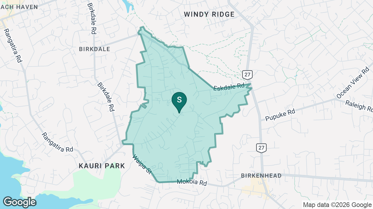 Verran Primary School static school zone map