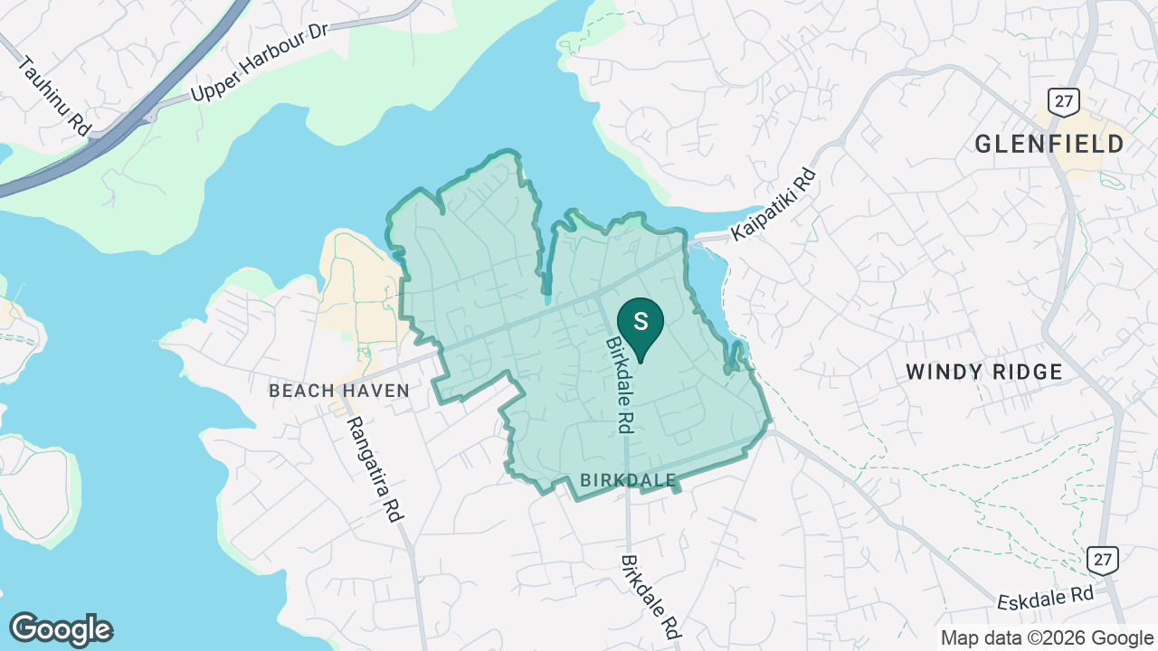 Birkdale North School static school zone map